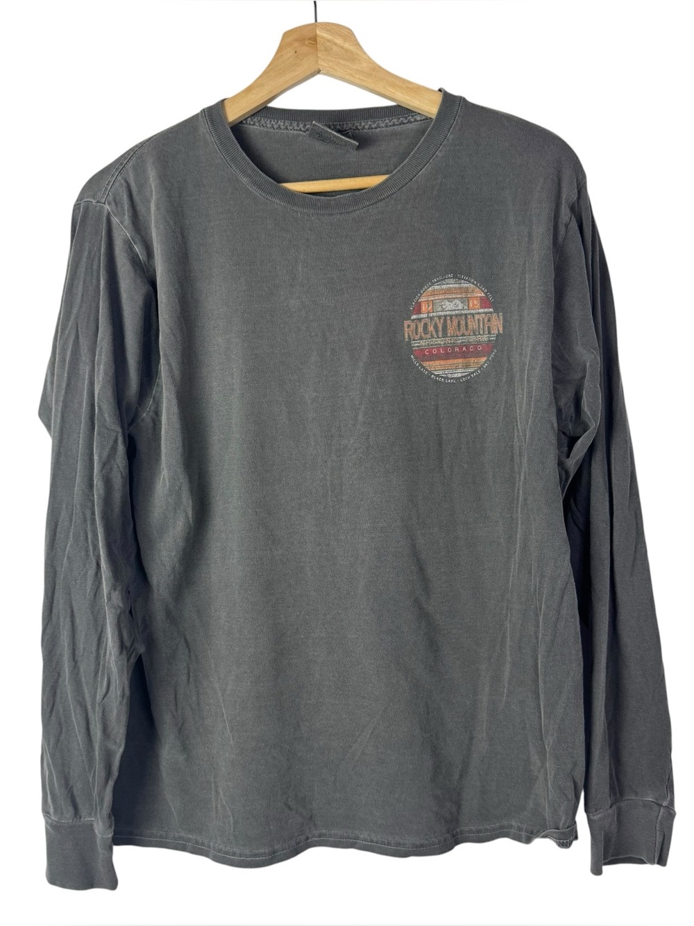 Blue 84 Gray‎ Rocky Mountain National Park Logo Graphic Long Sleeve T-Shirt S